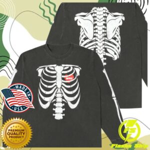 Juicestore Merch Bone Garment Dye LS T-Shirt (Black)