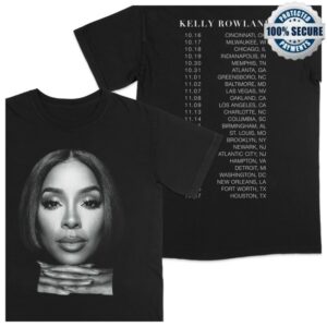 Kelly Rowland Store Merch Photo Tour Tee (Black & White)