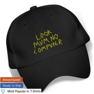 Look Mum No Computer Store Merch Embroidered Logo Cap