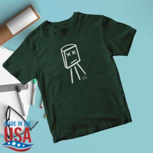 Look Mum No Computer Store Merch Forest Green Transistor Tee