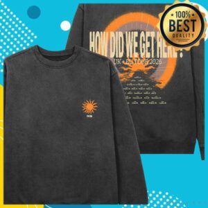 Louis Tomlinson Store Merch How Did We Get Here Tour Charcoal Crewneck