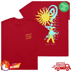 Louis Tomlinson Store Merch How Did We Get Here Tour Red T-Shirt