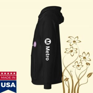 Metro Store Merch D Line Neighborhoods Unisex Raglan Hoodie