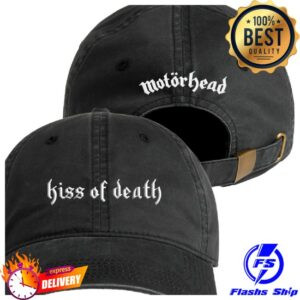 Motorhead Store Merch Kiss Of Death Distressed Hat