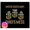 Navy Chief Store Merch Leading From The Deep Tee Black