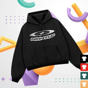 Nightly Store Merch Nightly Retro Zip Hoodie