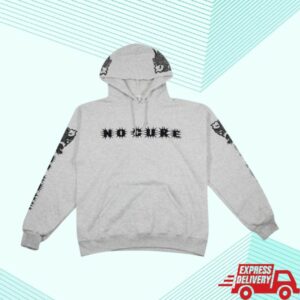 No Cure Store Merch Dragon Hoodie Gray