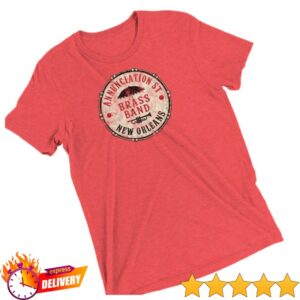 Nolarepublictshirtco Store Merch Annunciation St. Brass Band Unisex Tri-Blend T-Shirt