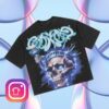 Nwahype Store Merch Godspeed Liberty Tears Black Tee