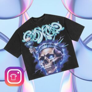 Nwahype Store Merch Godspeed Liberty Tears Black Tee