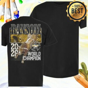 Pbr Shop Store Merch Pbr 2026 World Champion Bull Ransom T-Shirt - Black