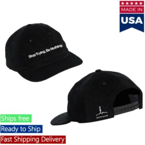 Pure Noise Store Merch Stop Trying, Be Nothing - Black Cord Cap