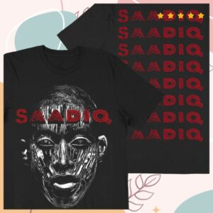 Raphael Saadiq Store Merch Big Face Red Text T-Shirt