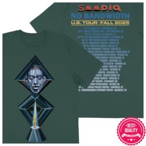 Raphael Saadiq Store Merch No Bandwidth Tour T T-Shirt Green