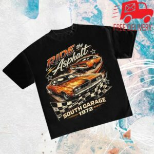 Sadstonie Store Merch Vintage Muscle Car Ride The Asphalt Graphic Tee