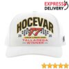 Spire Motorsports Store Merch #77 Carson Hocevar Talladega Win Hooey Hat 2026 (White)