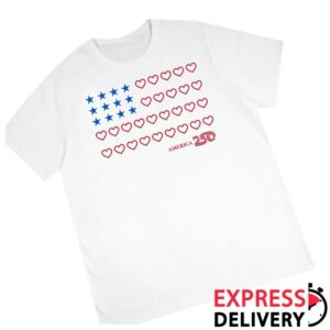 Spirit Jersey Store Merch Heart Flag America 250 Effortless Tee
