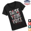 Stiff Little Fingers Store Merch Your Voice V Neck Ladies Black T-Shirt