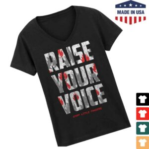 Stiff Little Fingers Store Merch Your Voice V Neck Ladies Black T-Shirt