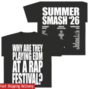 Summer Smash Store Merch Edm Shirt (Black)