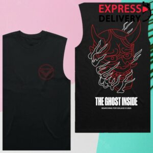The Ghost Inside Store Merch Mask Sleeveless Tee (Black)