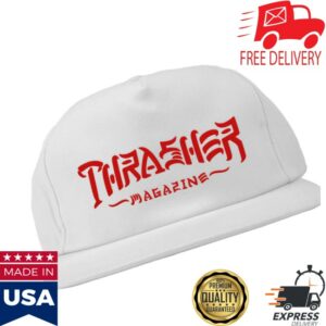 Thrasher Magazine Store Merch Thrash & Destroy White Hat