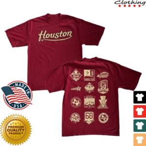 Throwback City Store Merch 00S Patches Tee - Brick Red