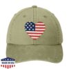 Udt Seal Store Merch Heart Flag Garment Washed Trident Cap