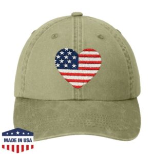 Udt Seal Store Merch Heart Flag Garment Washed Trident Cap