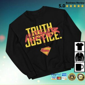 Wb Shop Store Merch Supergirl (2026 Movie) Truth Justice Whatever Crewneck Sweatshirt
