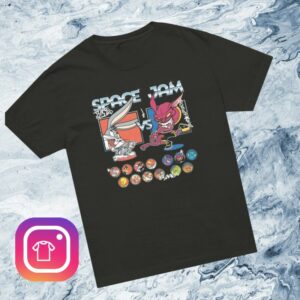 Wbshop Store Merch Space Jam T-Shirt Tune Squad Vs Monstars