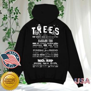 2000 Trees Store Merch Skeleton 2026 Lineup Hoodie Black