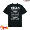 2000Trees Store Merch Skeleton 2026 Lineup Shirt - Black