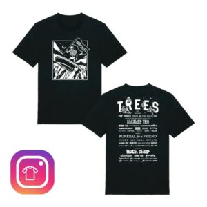 2000Trees Store Merch Skeleton 2026 Lineup Shirt - Black