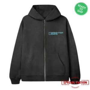 Ariana Grande Store Merch Brighter Days Logo Zip Hoodie
