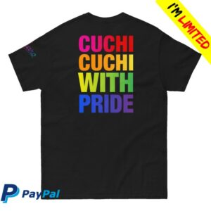 Charo Merch Store Cuchi-Cuchi With Pride Black Shirt