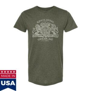 Colonial Williamsburg Store Merch King's Arms Tavern Ginger Ale Adult T-Shirt - Green