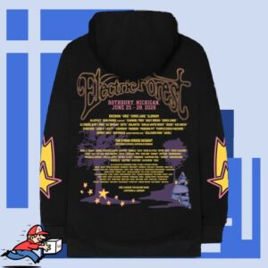 Electric Forest Store Merch Dreamy Night 2026 Lineup Hoodie