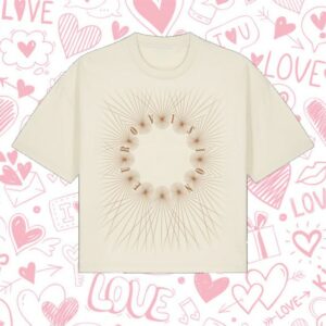 Eurovision Song Contest Store Merch Retro Eurovision Boxy Shirt White