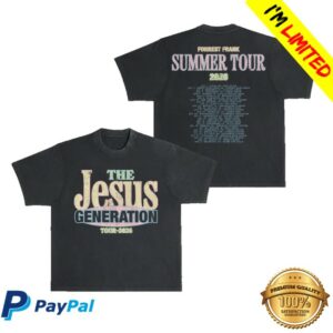 Forrest Frank Store Merch The Jesus Generation Pigment Black Tour Shirt