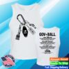 Governors Ball Music Festival Store Merch Women's Keychain Lineup Crop Tank