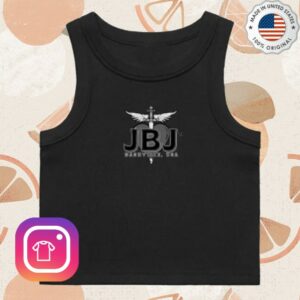 Jbj's Nashville Store Merch Jbj's Crop Smirk Tank Black
