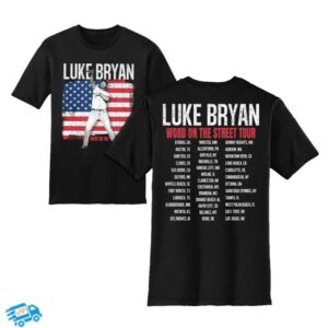 Luke Bryan Store Merch Word On The Street Flag Tour Tee