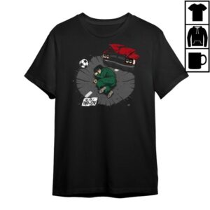 Shark Robot Store Merch Crashed Out Shirt