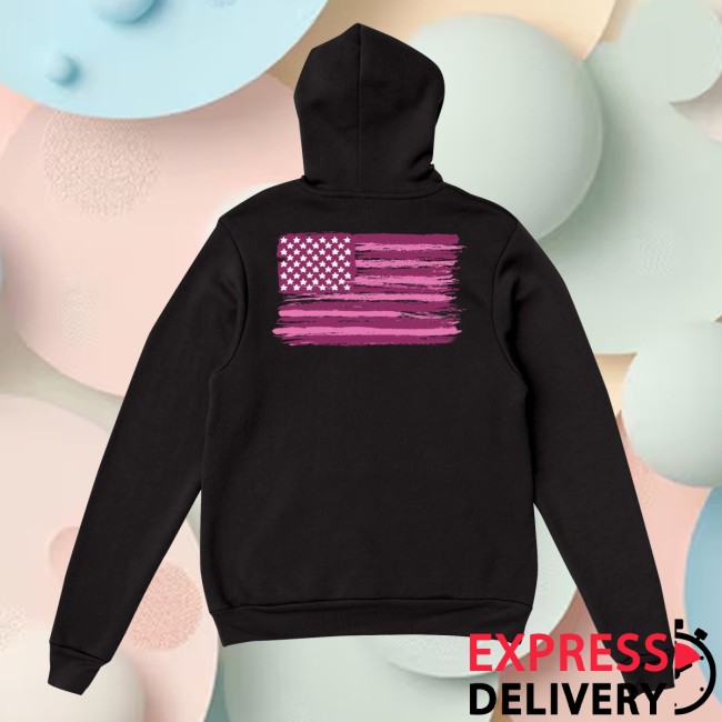 America250 Store Merch America250 Pink Flag Unisex Hoodie 3 America250 Store Merch America250 Pink Flag Unisex Hoodie