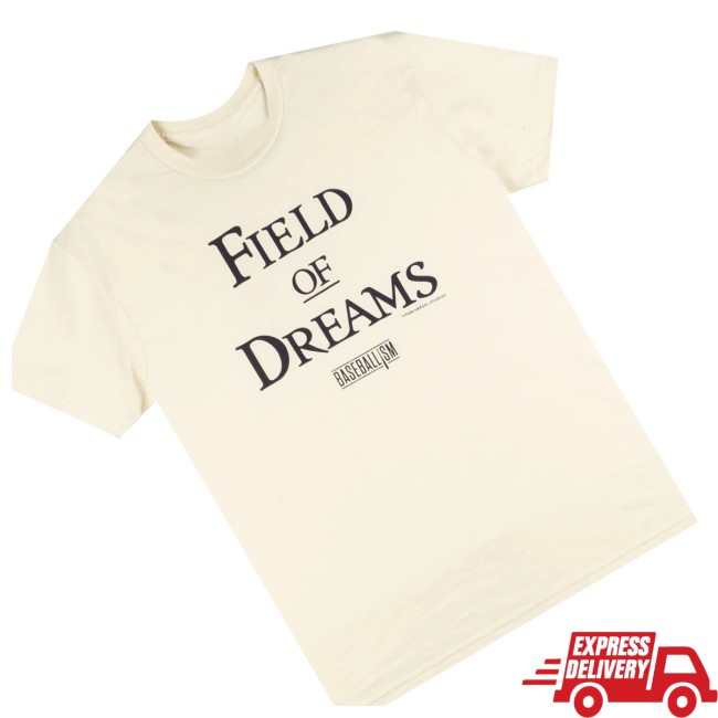 Baseballism Store Merch Field Of Dreams Classic Logo T-Shirt - Cream 2 Baseballism Store Merch Field Of Dreams - Classic Logo T-Shirt - Cream