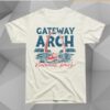 Charlie Hustle Store Merch Stl Gateway Arch National Park White Tee