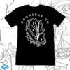 Doomsdayco Store Merch Skele Coffin Black T-Shirt