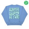 Drink Loverboy Store Merch Summer Should Be Fun Crew - Sky Blue
