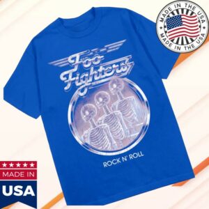 Foo Fighters Store Merch Retro Skeleton Lineup Tee